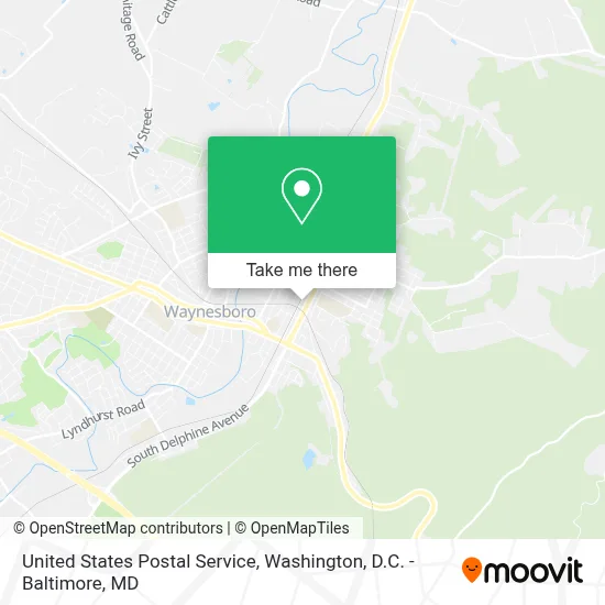 United States Postal Service map