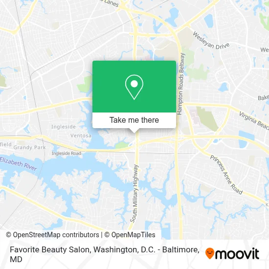 Favorite Beauty Salon map