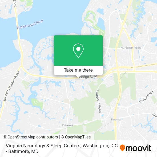 Virginia Neurology & Sleep Centers map