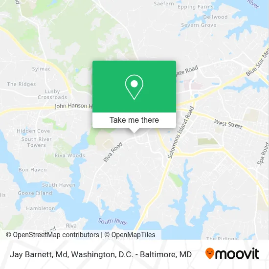 Jay Barnett, Md map
