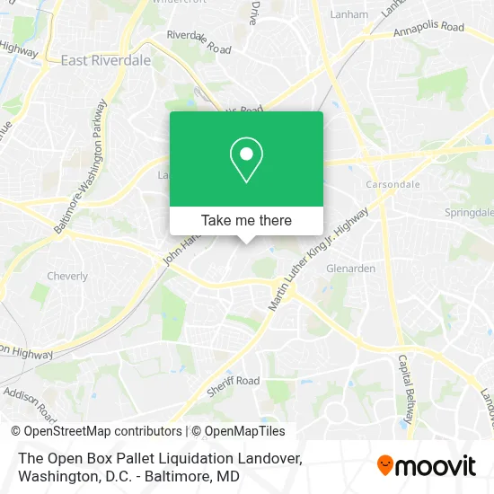 The Open Box Pallet Liquidation Landover map