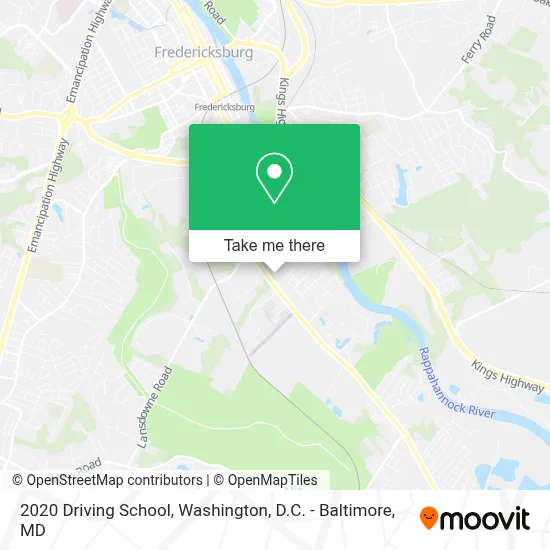 2020 Driving School map