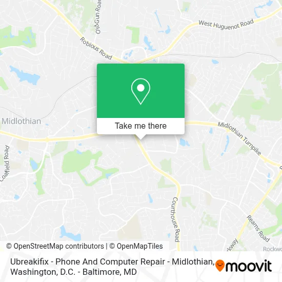 Ubreakifix - Phone And Computer Repair - Midlothian map