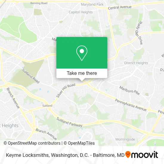 Keyme Locksmiths map