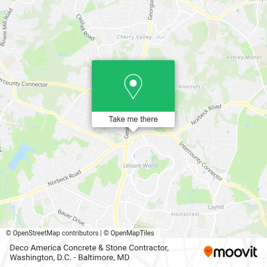Deco America Concrete & Stone Contractor map