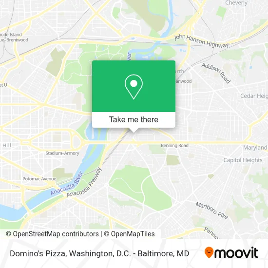 Domino's Pizza map