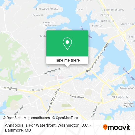 Annapolis Is For Waterfront map