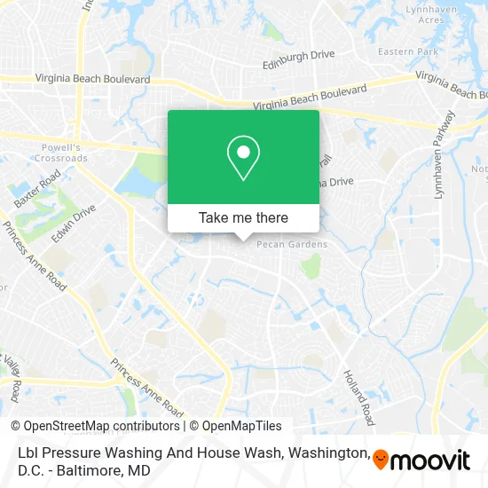 Lbl Pressure Washing And House Wash map