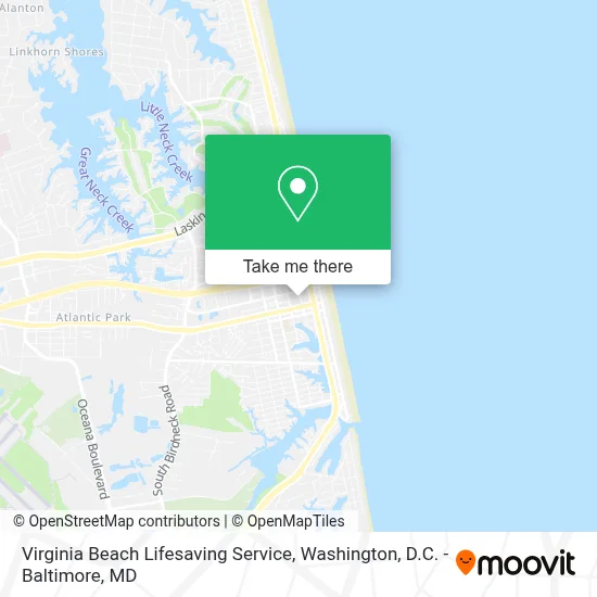 Virginia Beach Lifesaving Service map