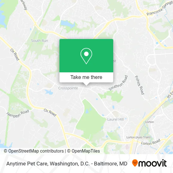 Anytime Pet Care map