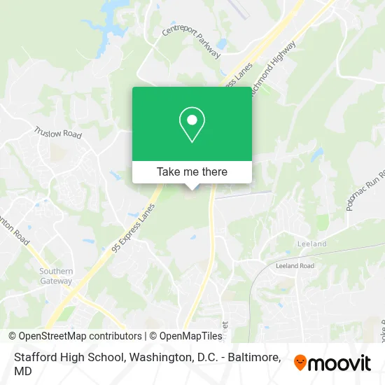 Stafford High School map