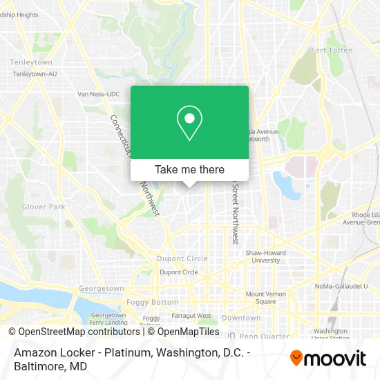 Amazon Locker - Platinum map