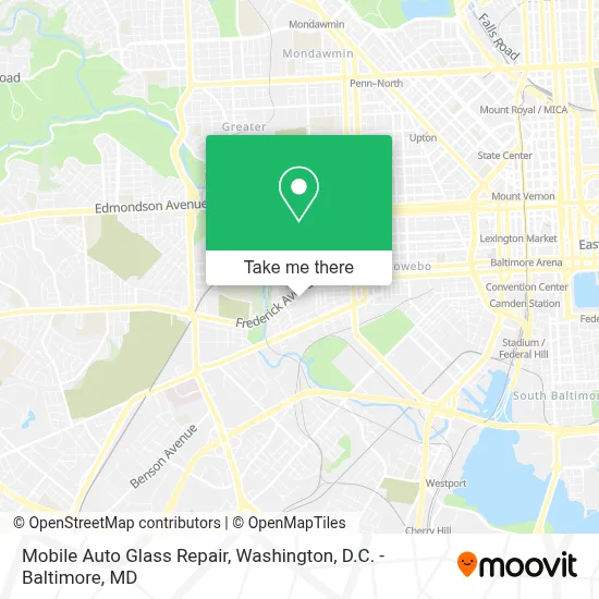 Mobile Auto Glass Repair map