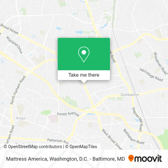 Mattress America map