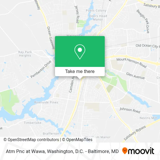 Atm Pnc at Wawa map
