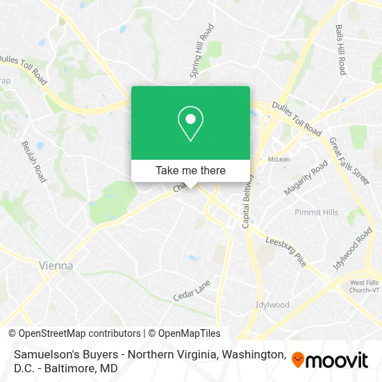 Samuelson's Buyers - Northern Virginia map