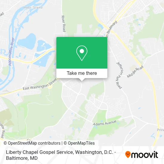 Liberty Chapel Gospel Service map