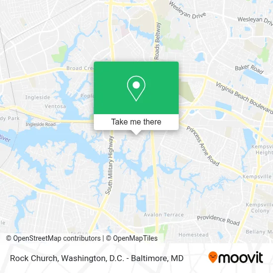 Rock Church map