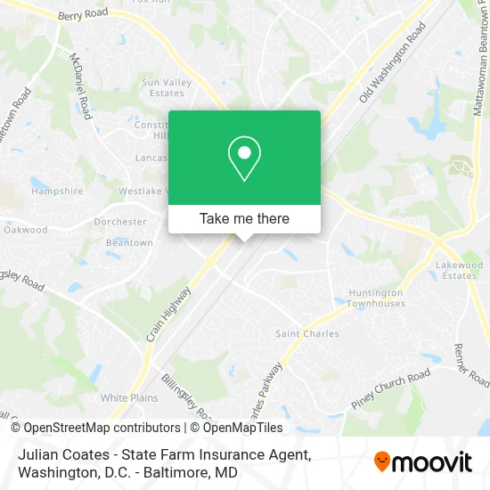 Julian Coates - State Farm Insurance Agent map