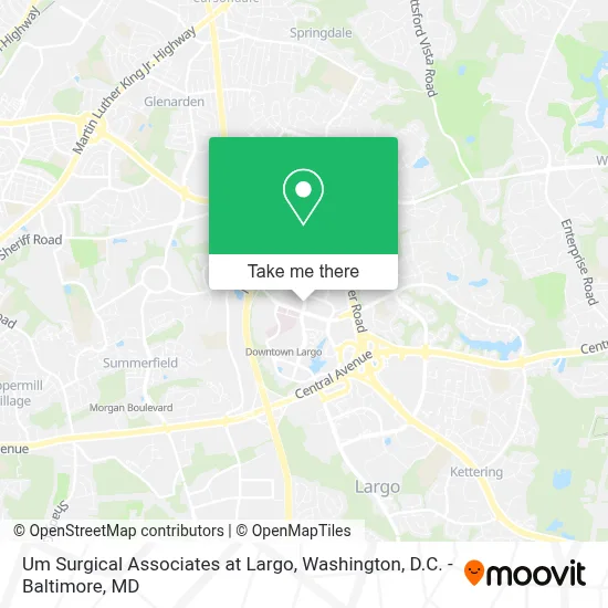 Um Surgical Associates at Largo map