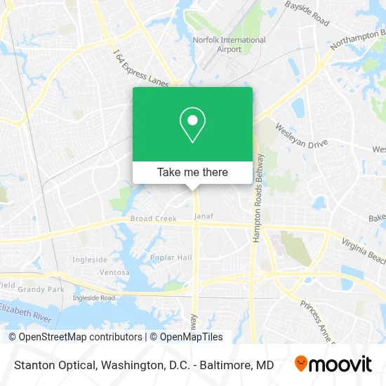 Stanton Optical map