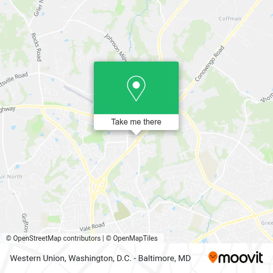 Western Union map