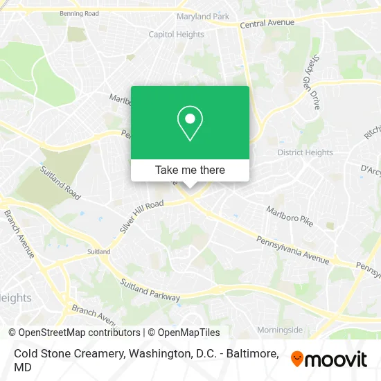 Cold Stone Creamery map