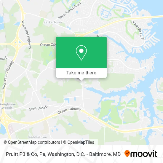 Pruitt P3 & Co, Pa map