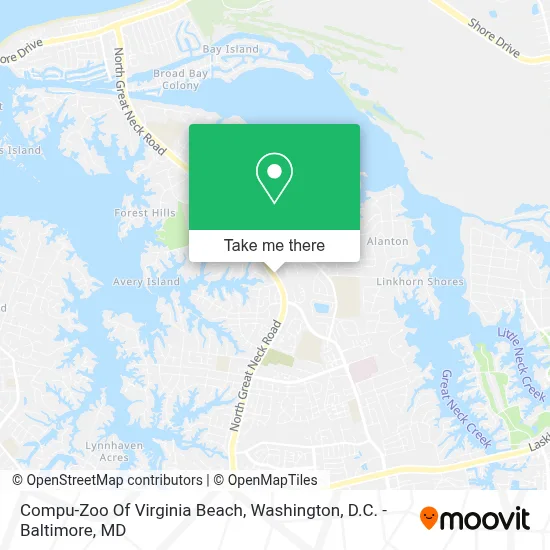 Compu-Zoo Of Virginia Beach map