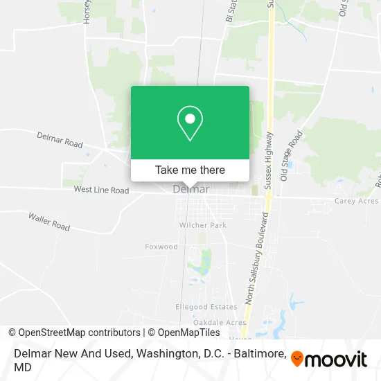 Delmar New And Used map