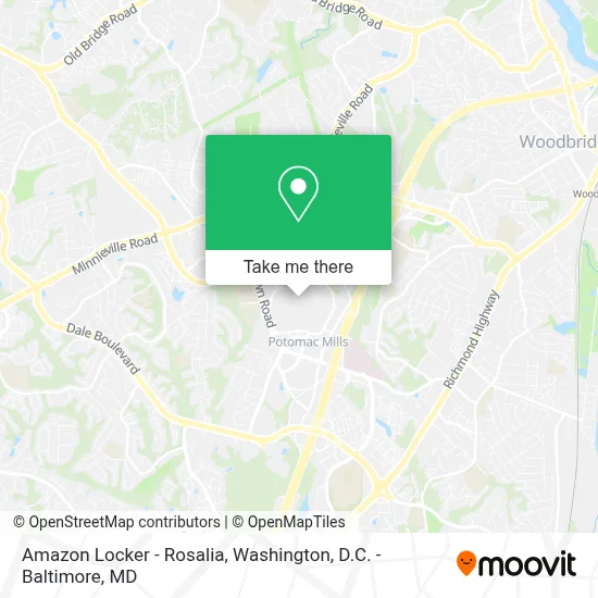 Amazon Locker - Rosalia map