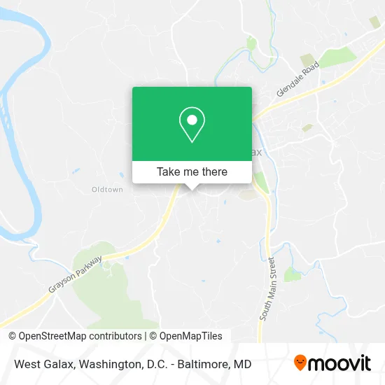 West Galax map