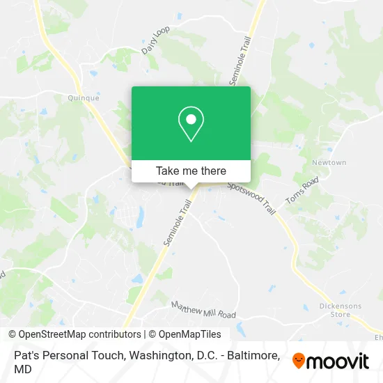 Pat's Personal Touch map