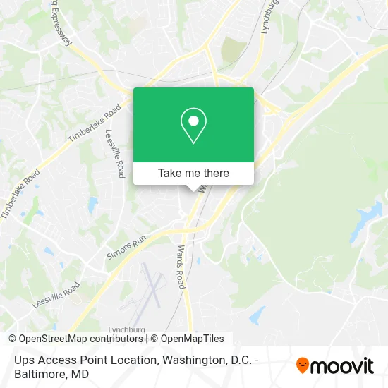 Ups Access Point Location map