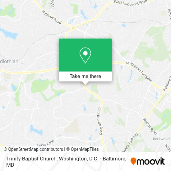 Trinity Baptist Church map