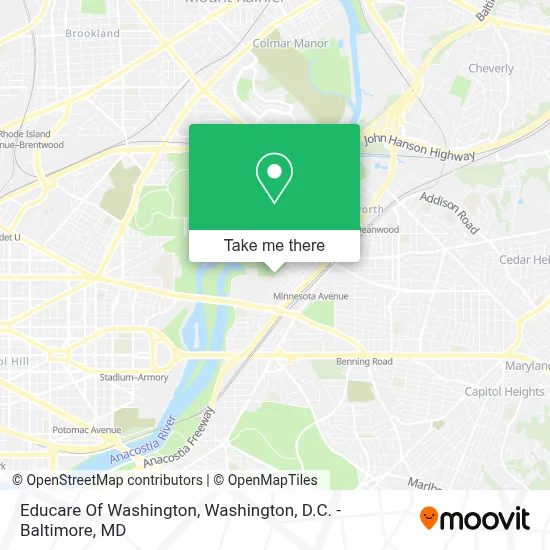 Educare Of Washington map