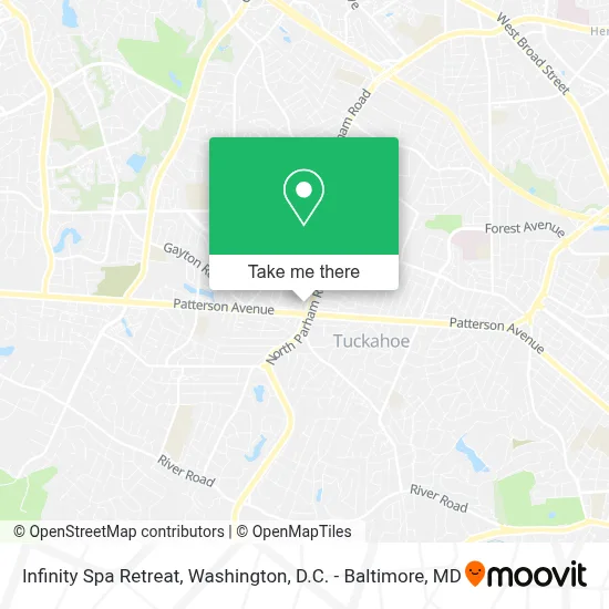 Infinity Spa Retreat map
