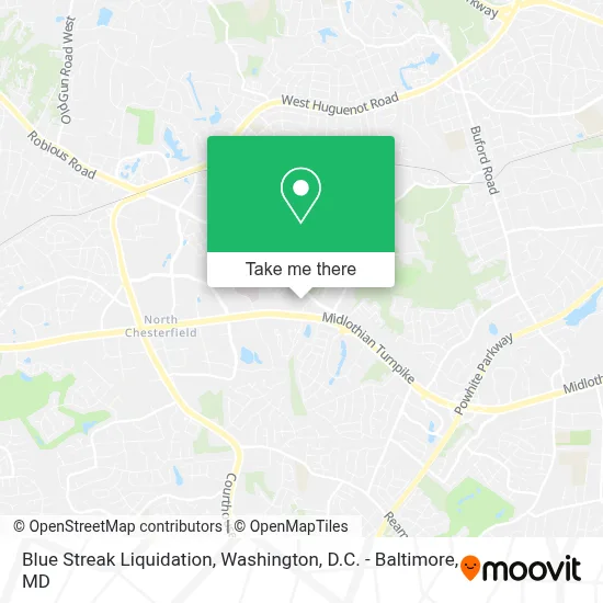 Blue Streak Liquidation map