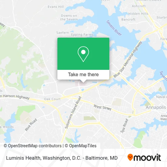 Luminis Health map
