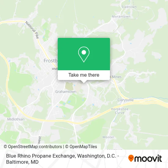 Blue Rhino Propane Exchange map