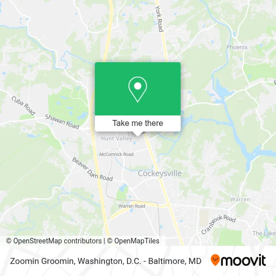 Zoomin Groomin map