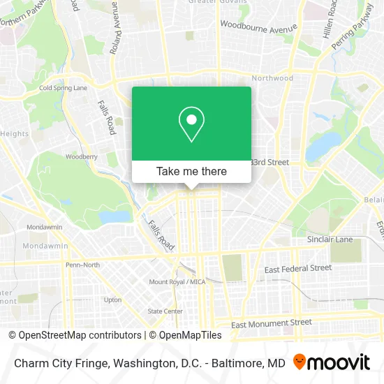 Charm City Fringe map