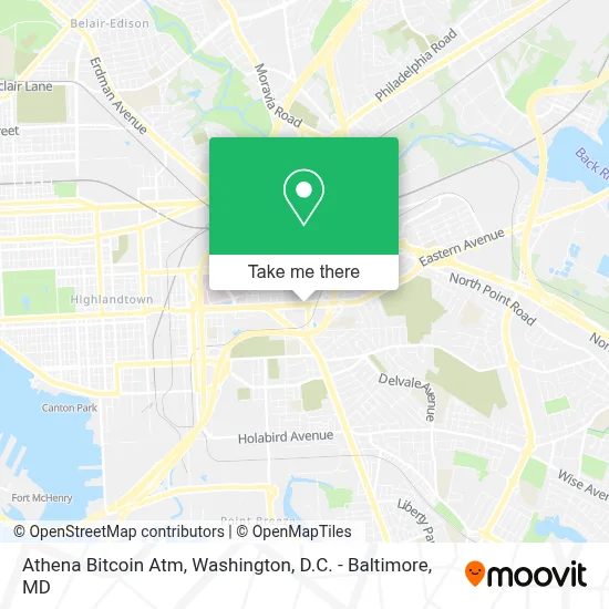 Athena Bitcoin Atm map