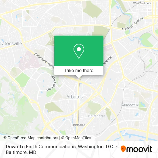 Down To Earth Communications map