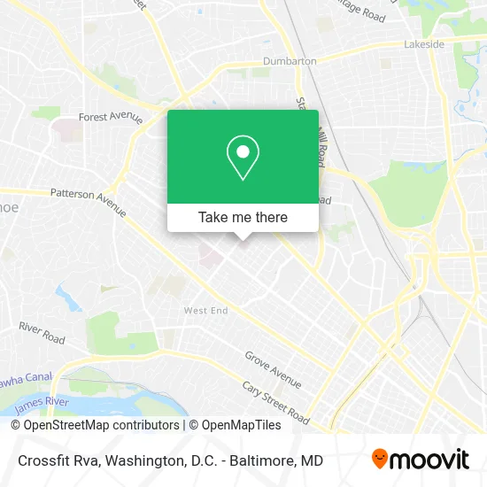 Crossfit Rva map
