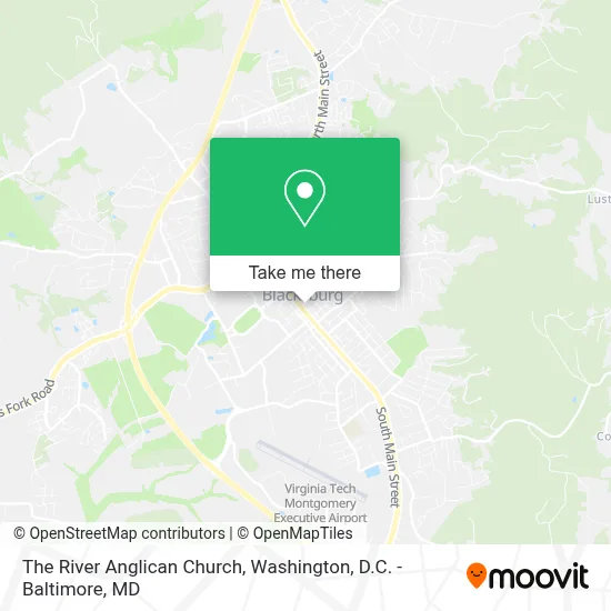 The River Anglican Church map
