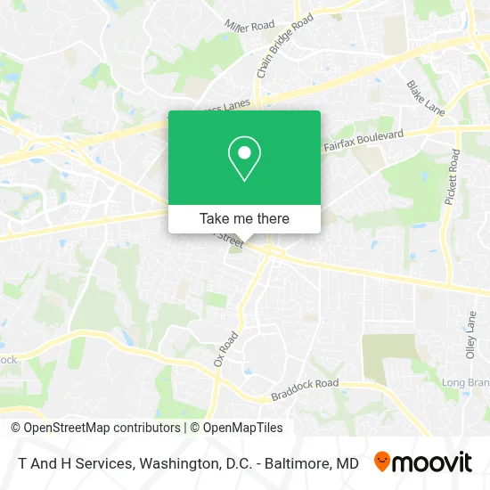 T And H Services map
