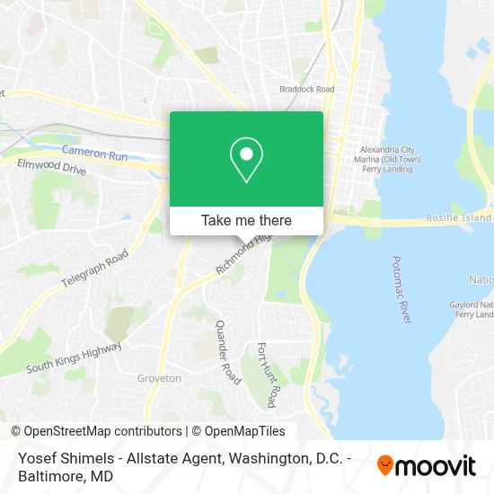 Yosef Shimels - Allstate Agent map