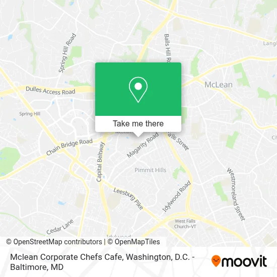 Mclean Corporate Chefs Cafe map