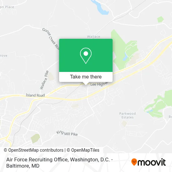 Air Force Recruiting Office map